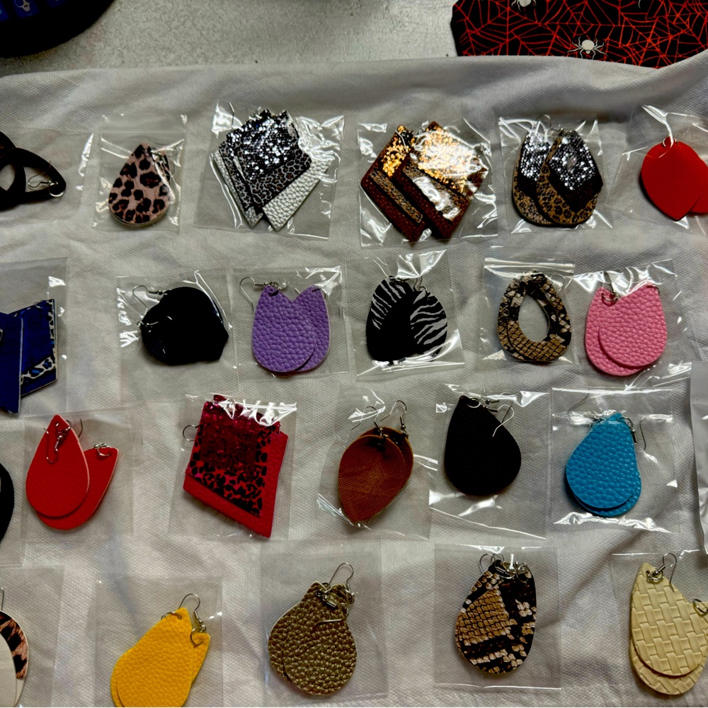 24 multiple color drop earrings. Extremely light weight!